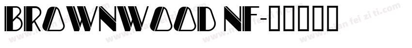 Brownwood NF字体转换
